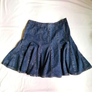 GAP Blue Mini Fit and Flare Skirt